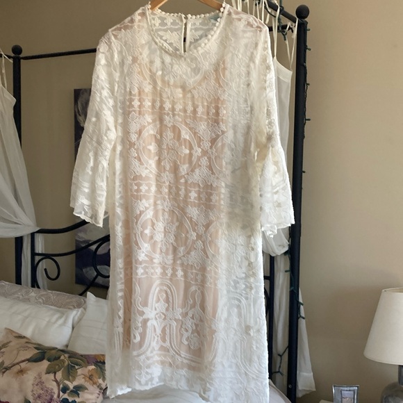 Sundance Lacey cream dress - Picture 2 of 8